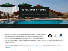 Tablet Screenshot of ioniaguesthouse.com